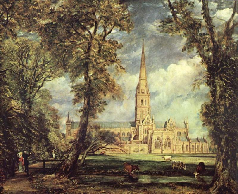 John Constable Sailsbury Cathedral From the Bishop-s Garden oil painting picture